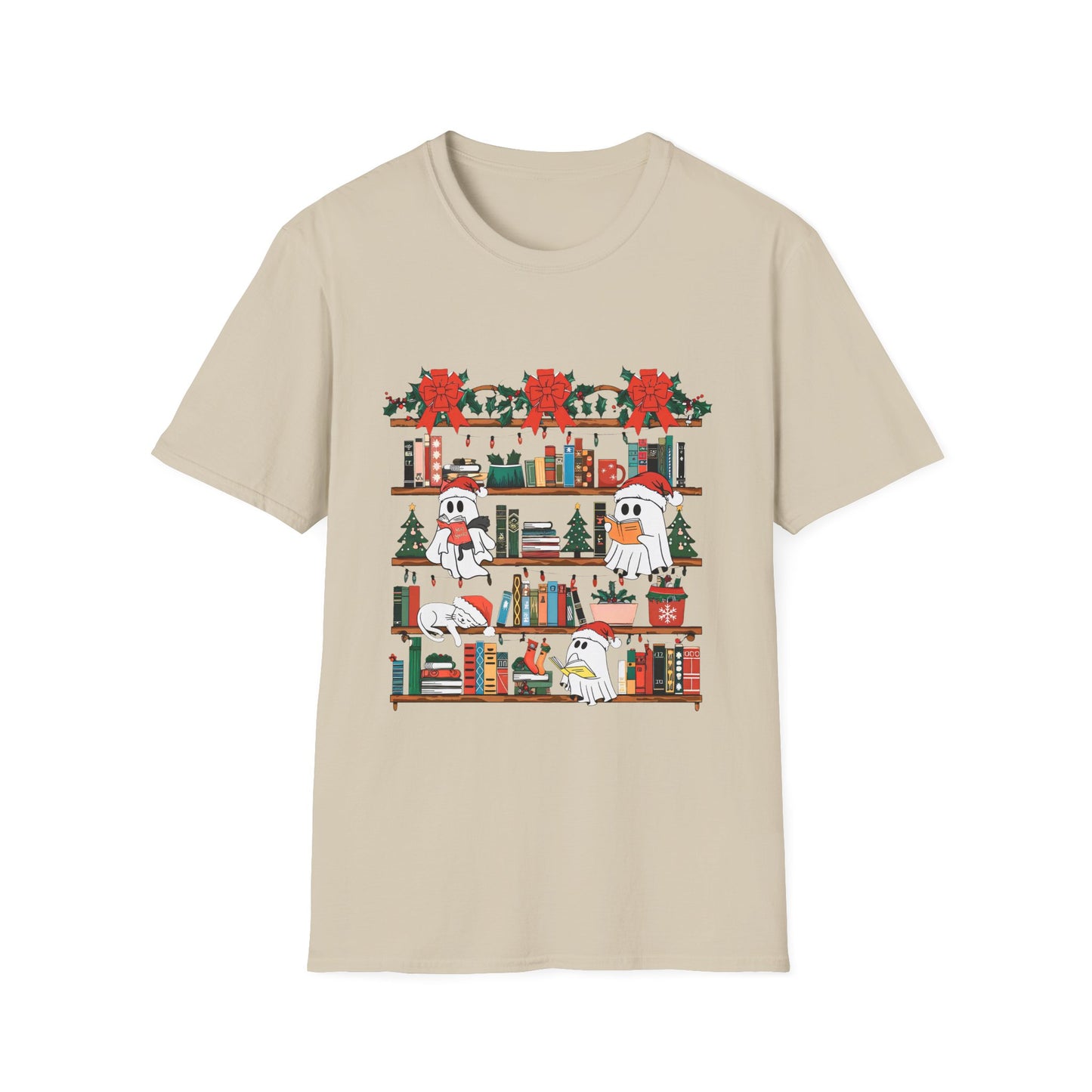 Cozy Holiday Ghost Reading Bookish Apparel