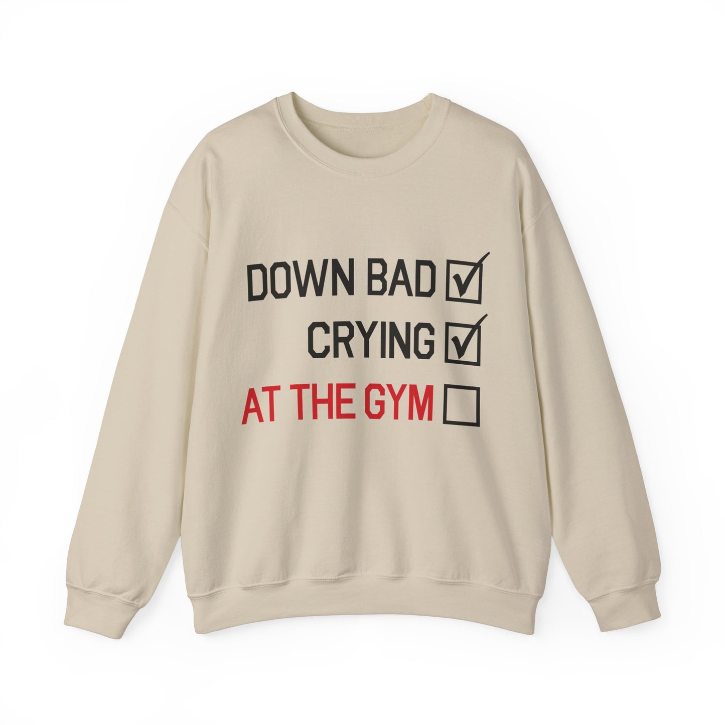 Down Bad Crying At The Gym Music Lyric Sweatshirt