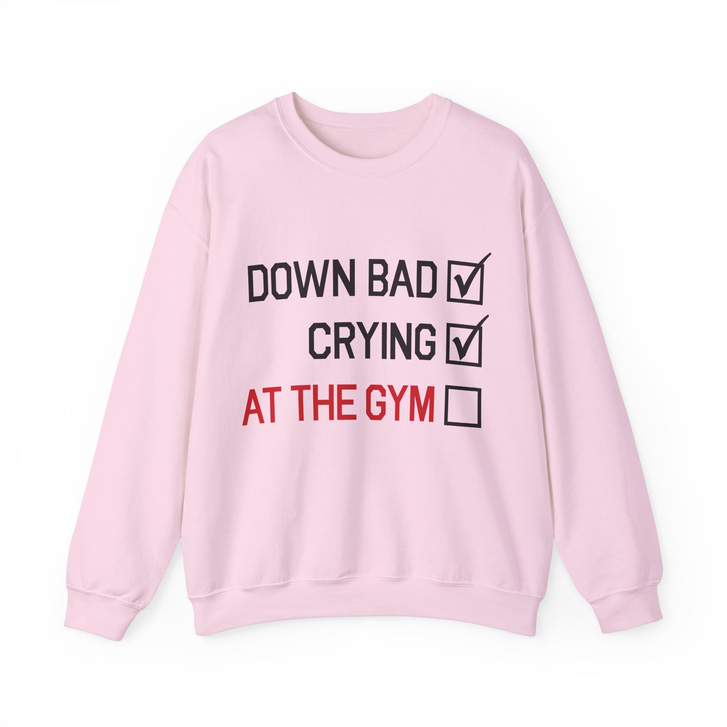 Down Bad Crying At The Gym Music Lyric Sweatshirt