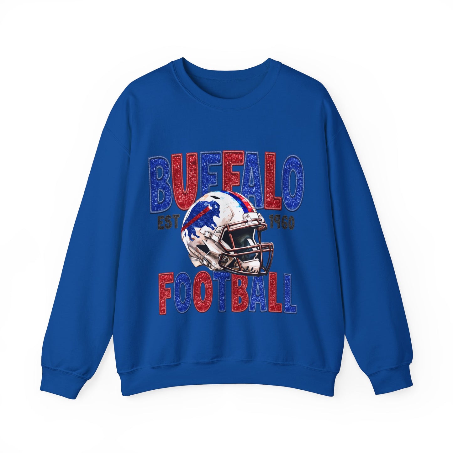 Buffalo Football Faux Bling Sweatshirt