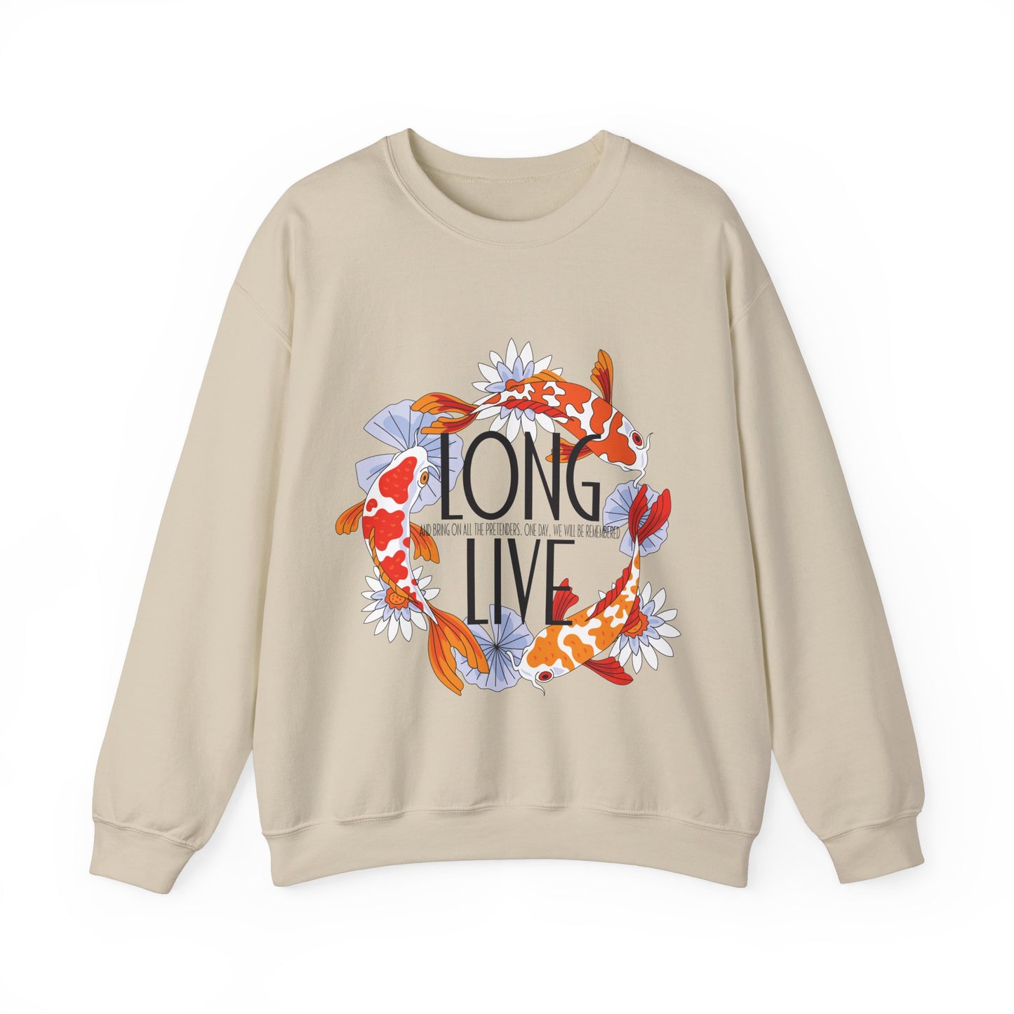 Koi Fish Music Lyric Comfy Sweatshirt