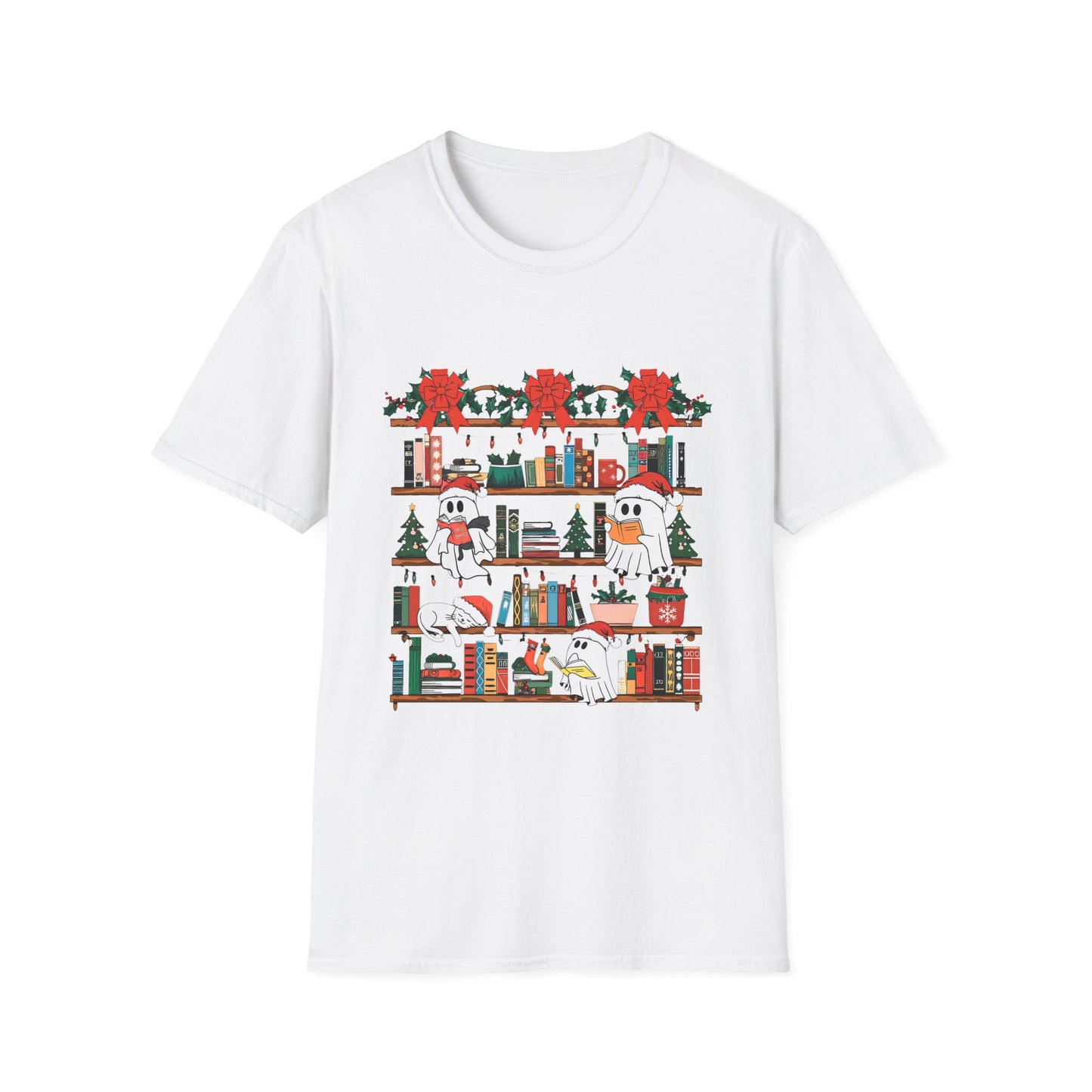 Cozy Holiday Ghost Reading Bookish Apparel