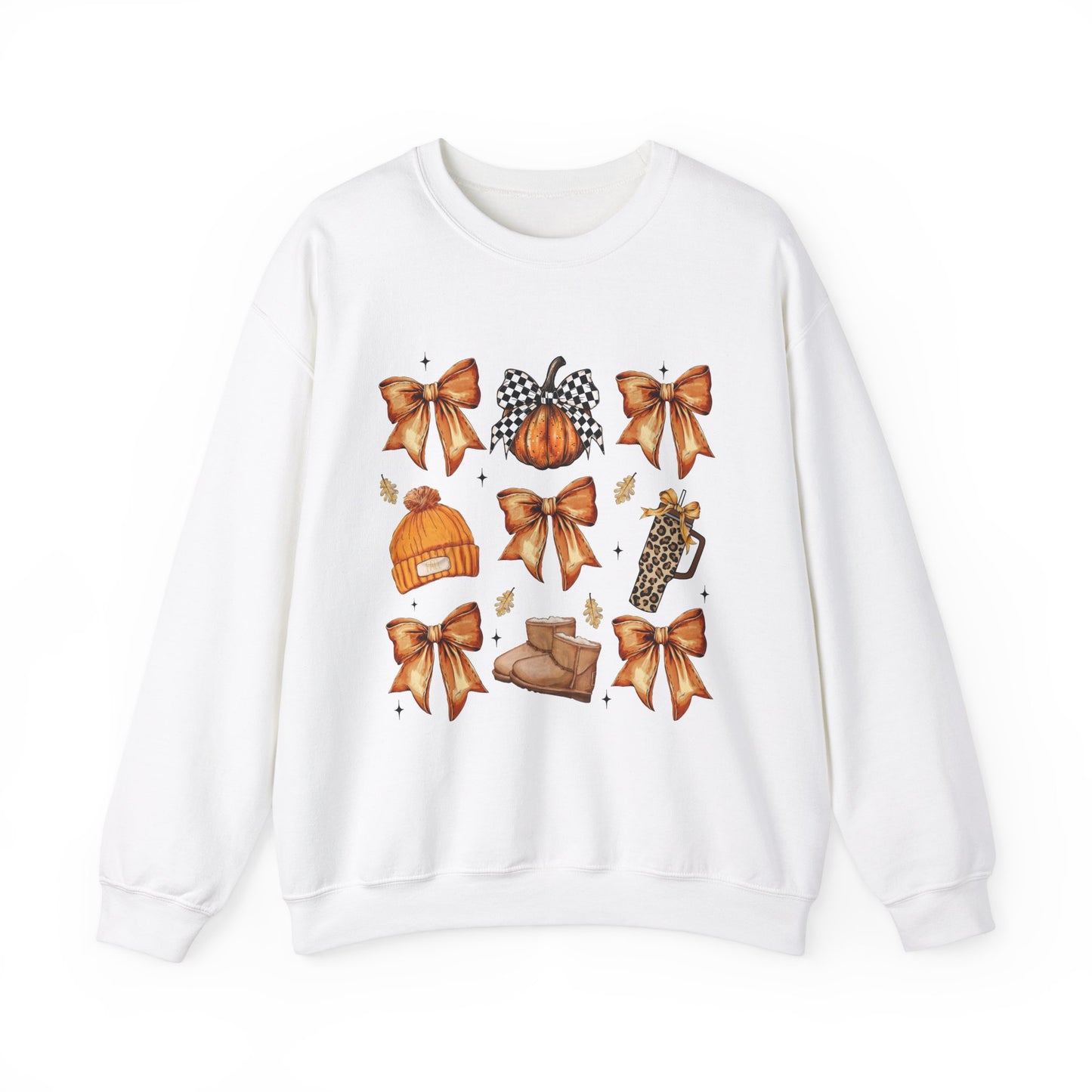 Bows & Pumpkins & Boots Coquette Fall Sweatshirt