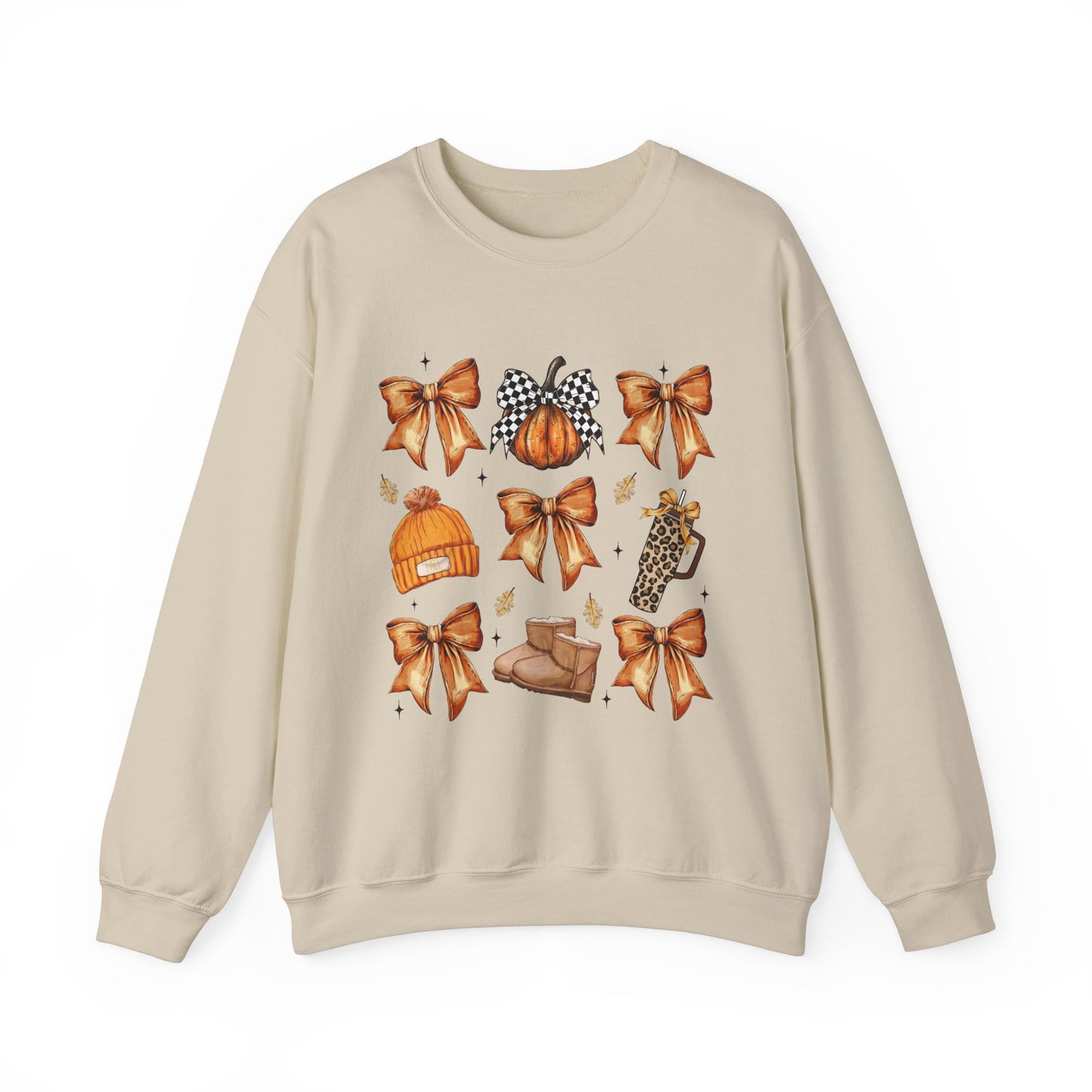 Bows & Pumpkins & Boots Coquette Fall Sweatshirt