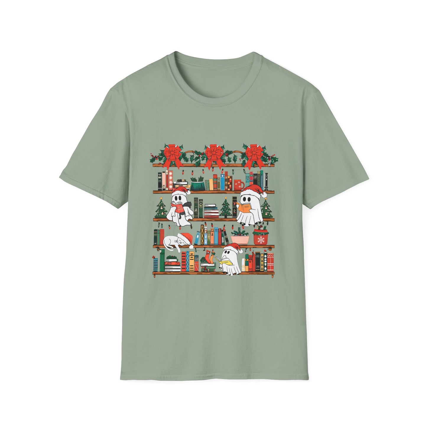 Cozy Holiday Ghost Reading Bookish Apparel