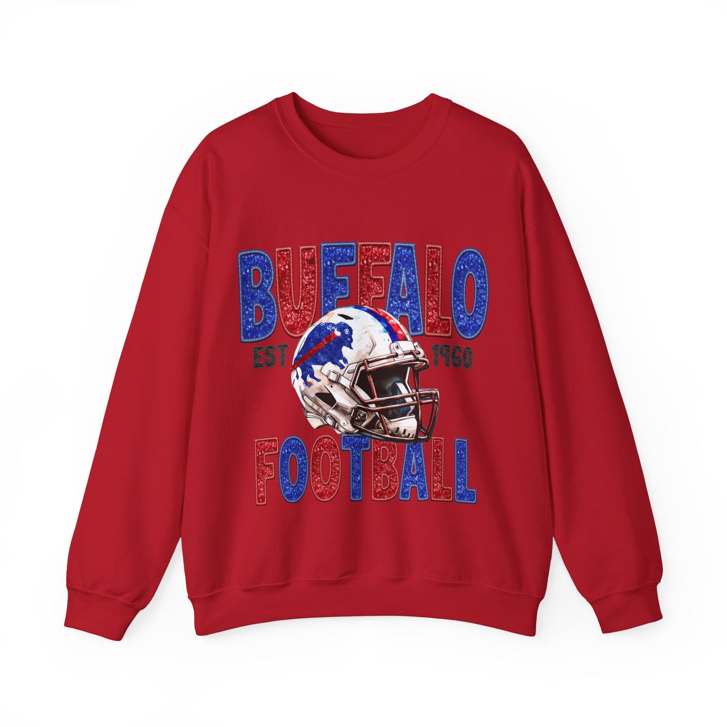 Buffalo Football Faux Bling Sweatshirt