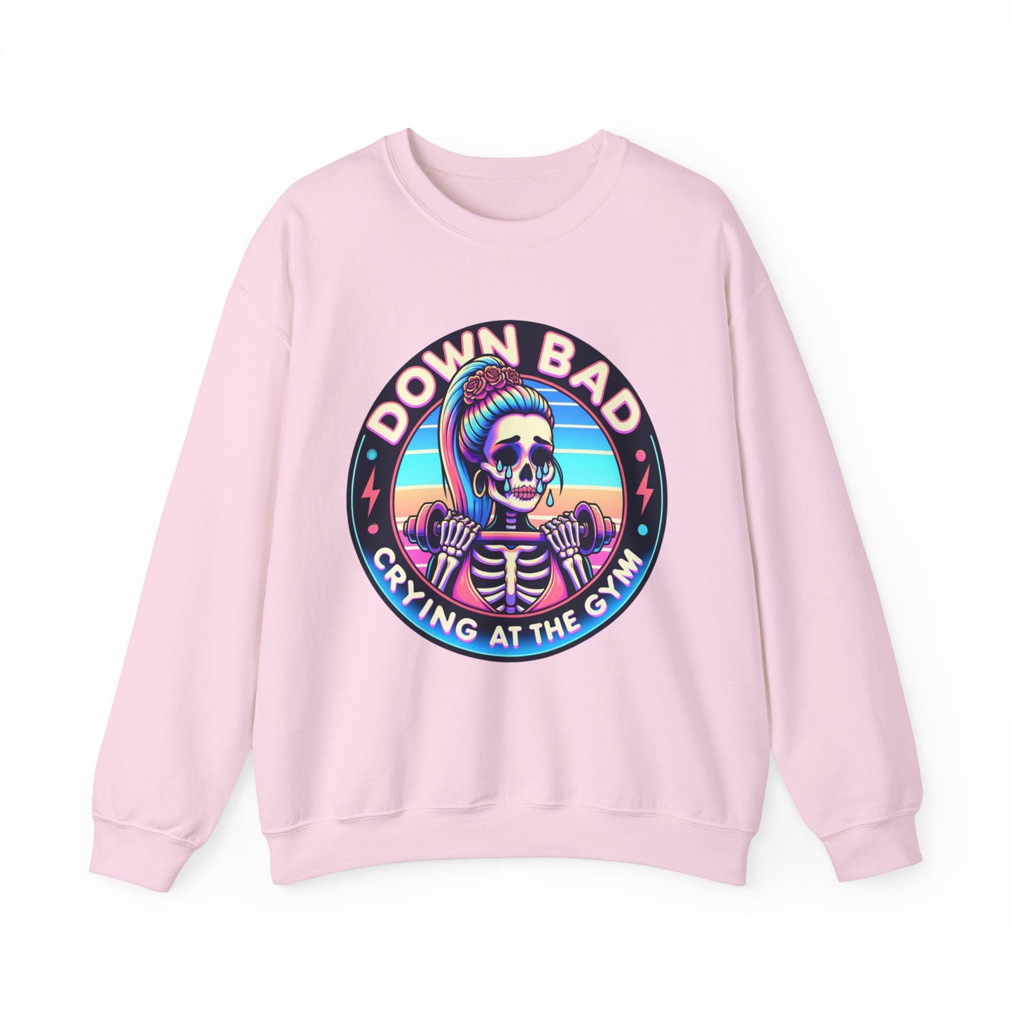 Down Bad Crying Tortured Lyrical Skeleton Sweatshirt