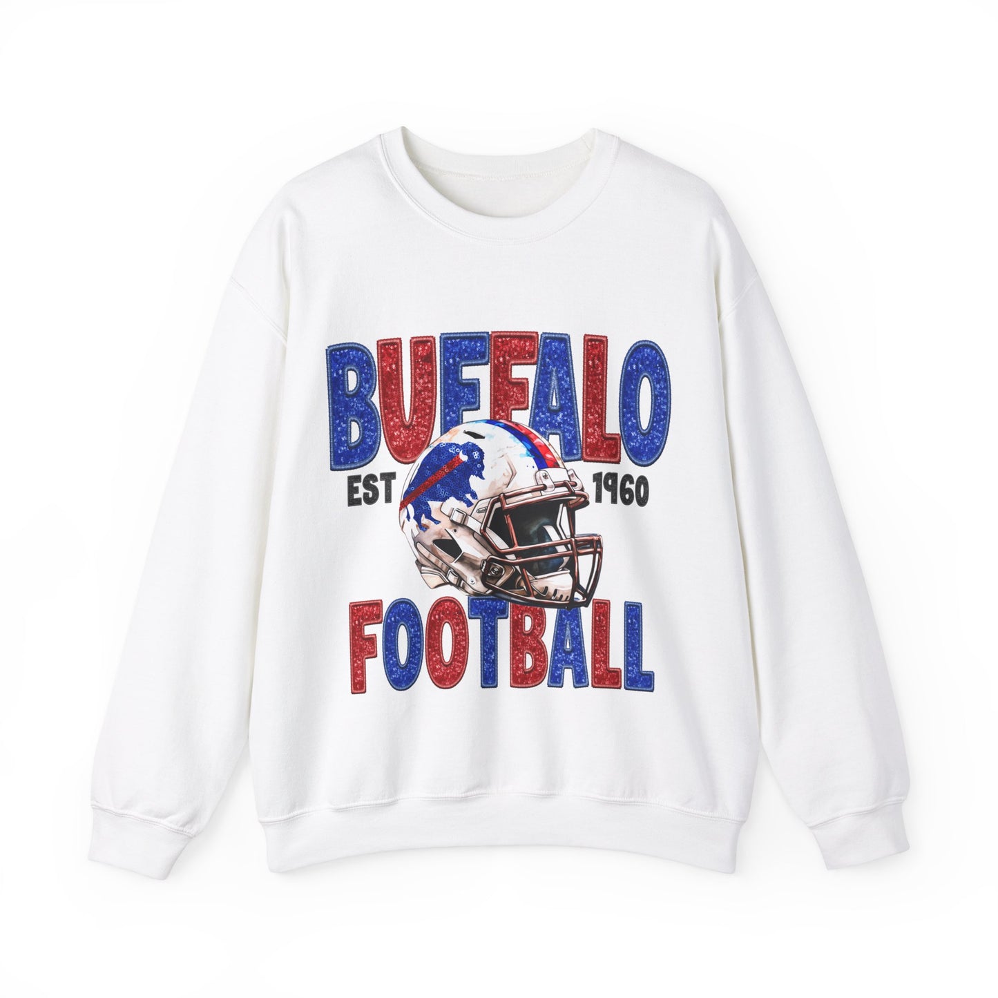 Buffalo Football Faux Bling Sweatshirt