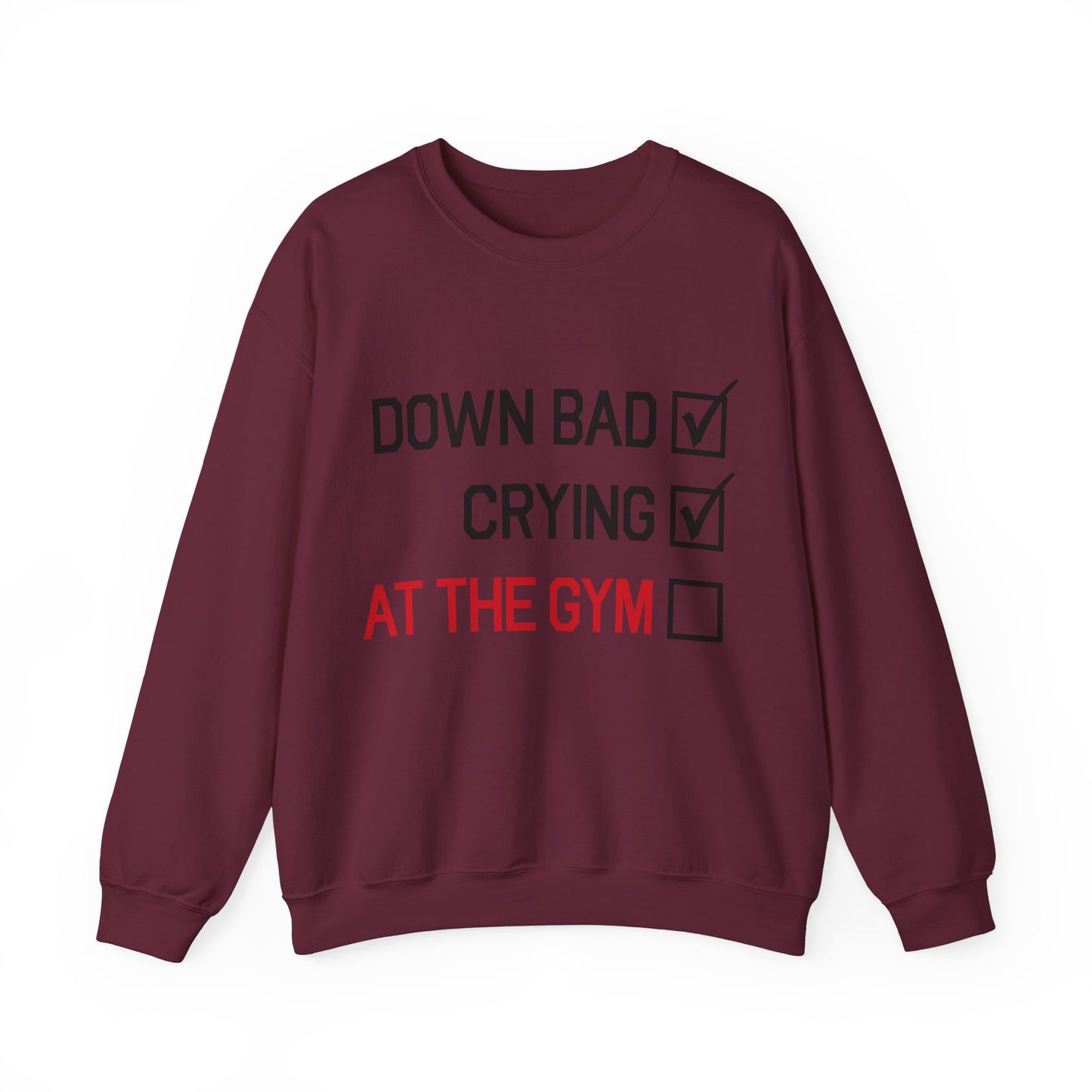 Down Bad Crying At The Gym Music Lyric Sweatshirt