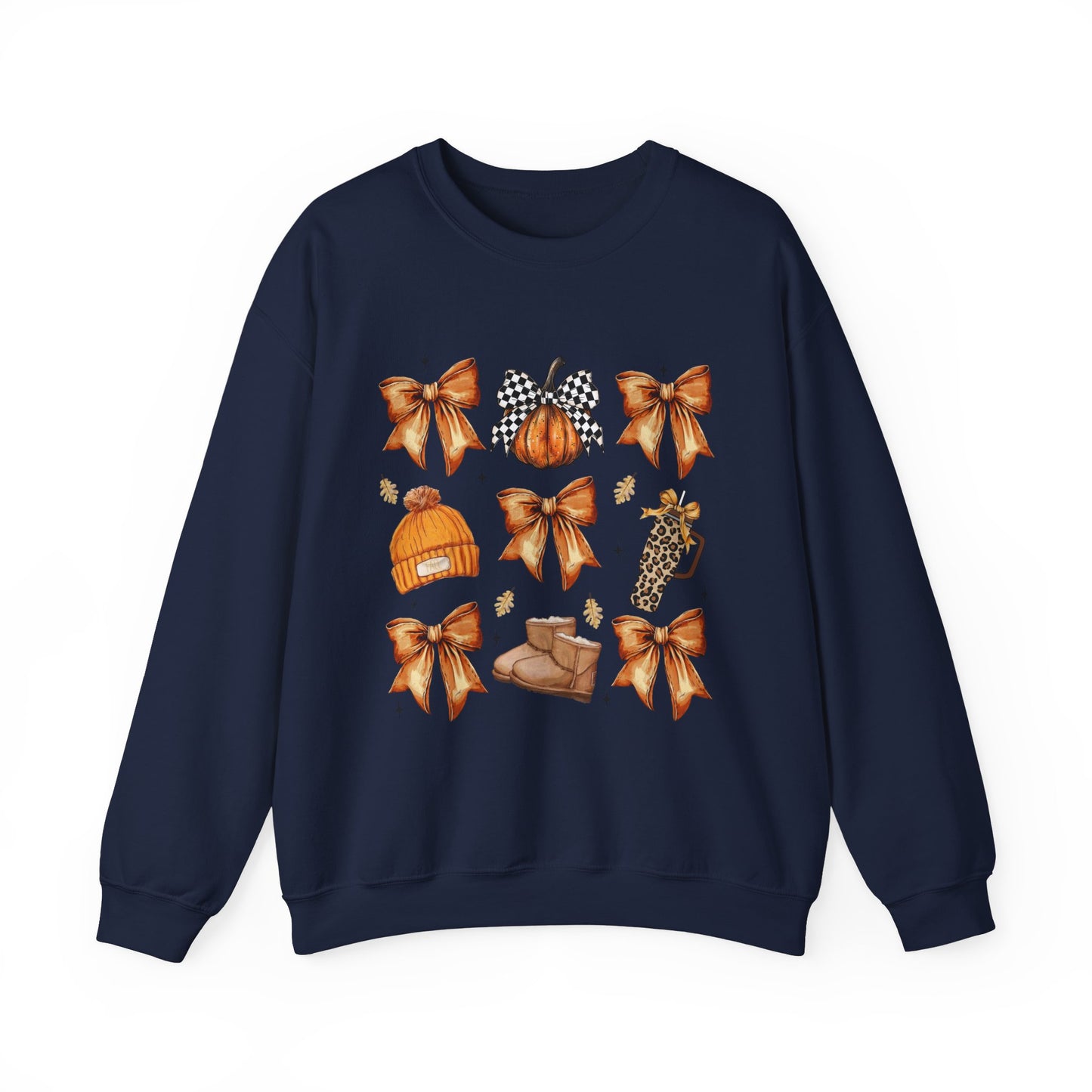 Bows & Pumpkins & Boots Coquette Fall Sweatshirt