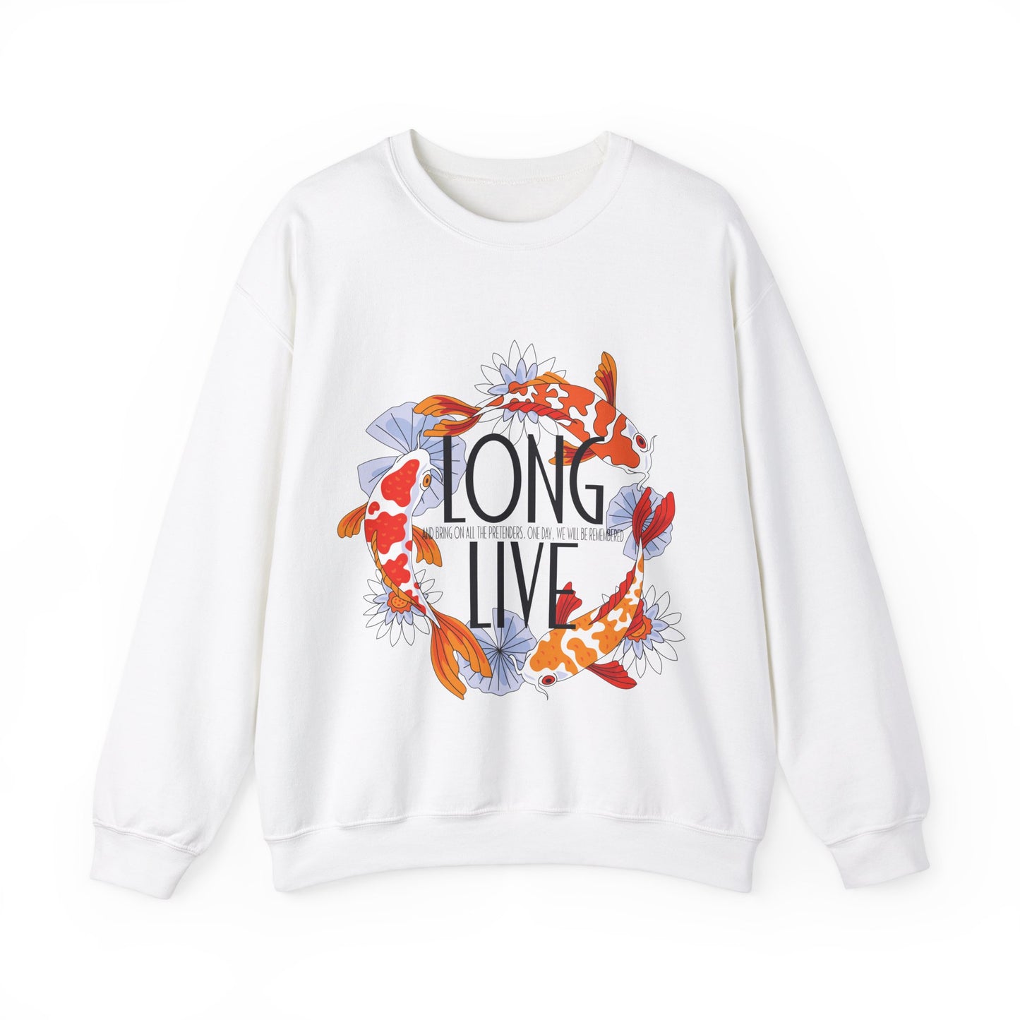 Koi Fish Music Lyric Comfy Sweatshirt