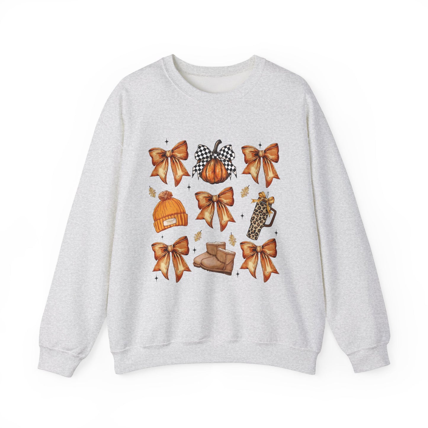 Bows & Pumpkins & Boots Coquette Fall Sweatshirt