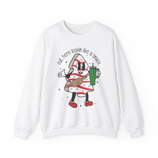 Out Here Lookin' Like A Snack Christmas Holiday Sweatshirt