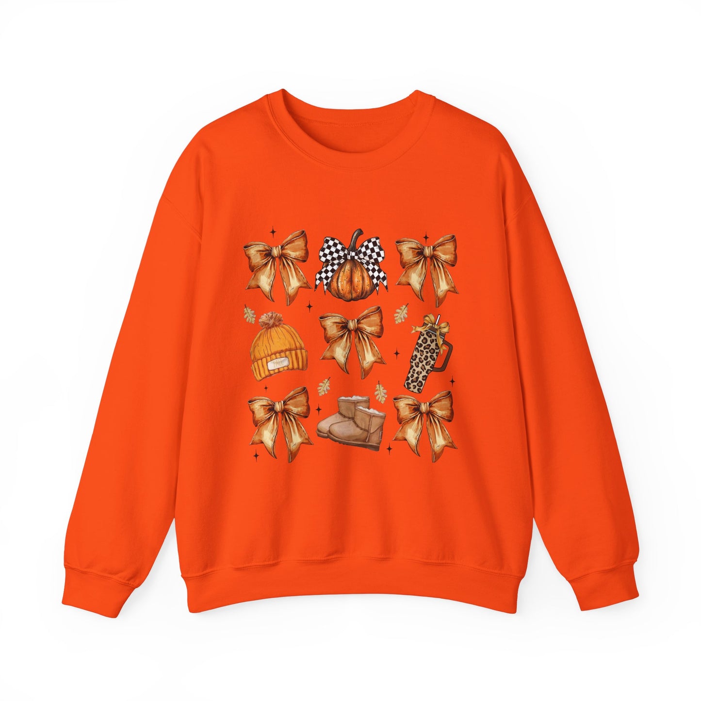 Bows & Pumpkins & Boots Coquette Fall Sweatshirt