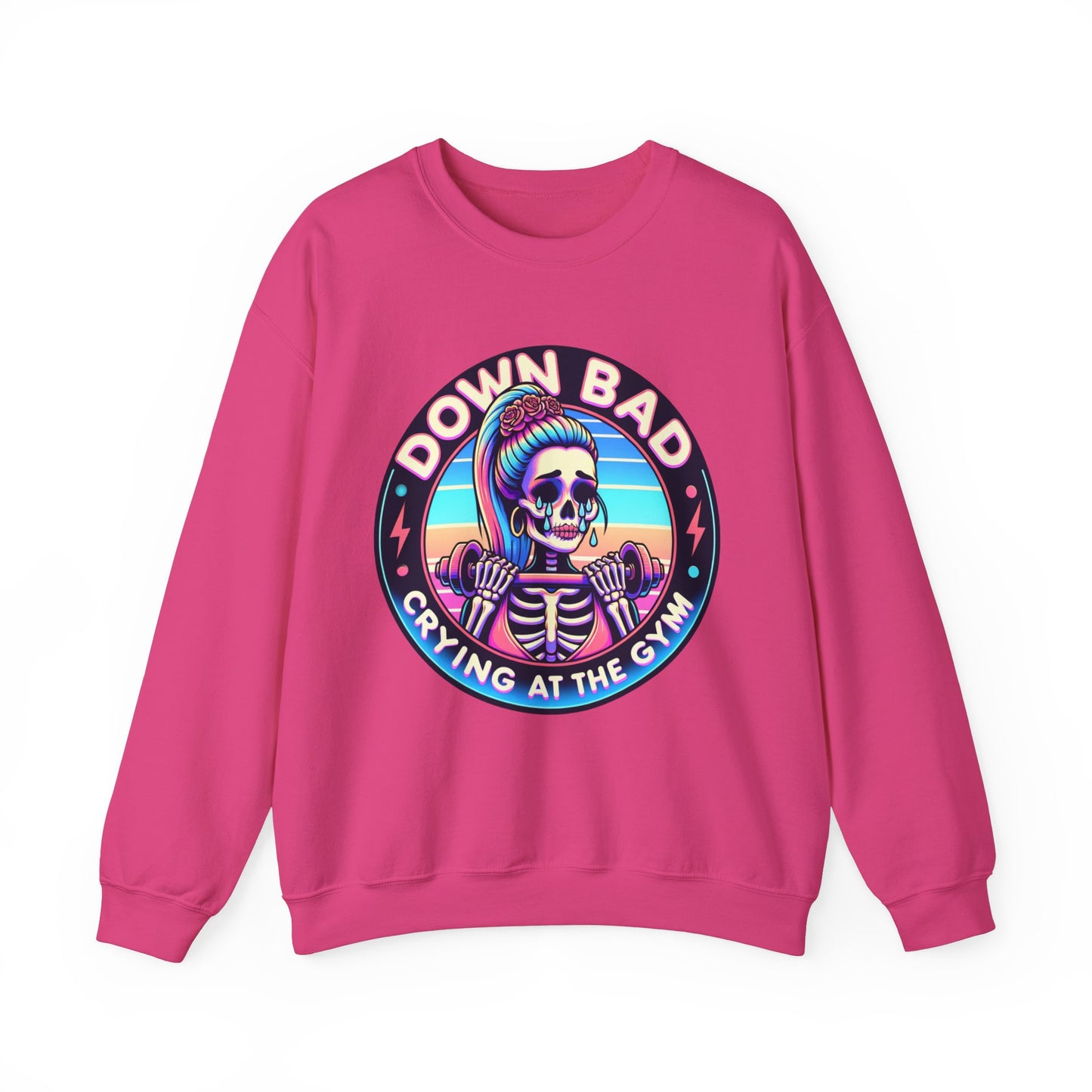 Down Bad Crying Tortured Lyrical Skeleton Sweatshirt