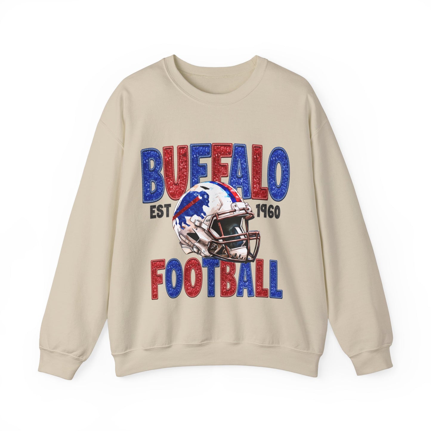 Buffalo Football Faux Bling Sweatshirt