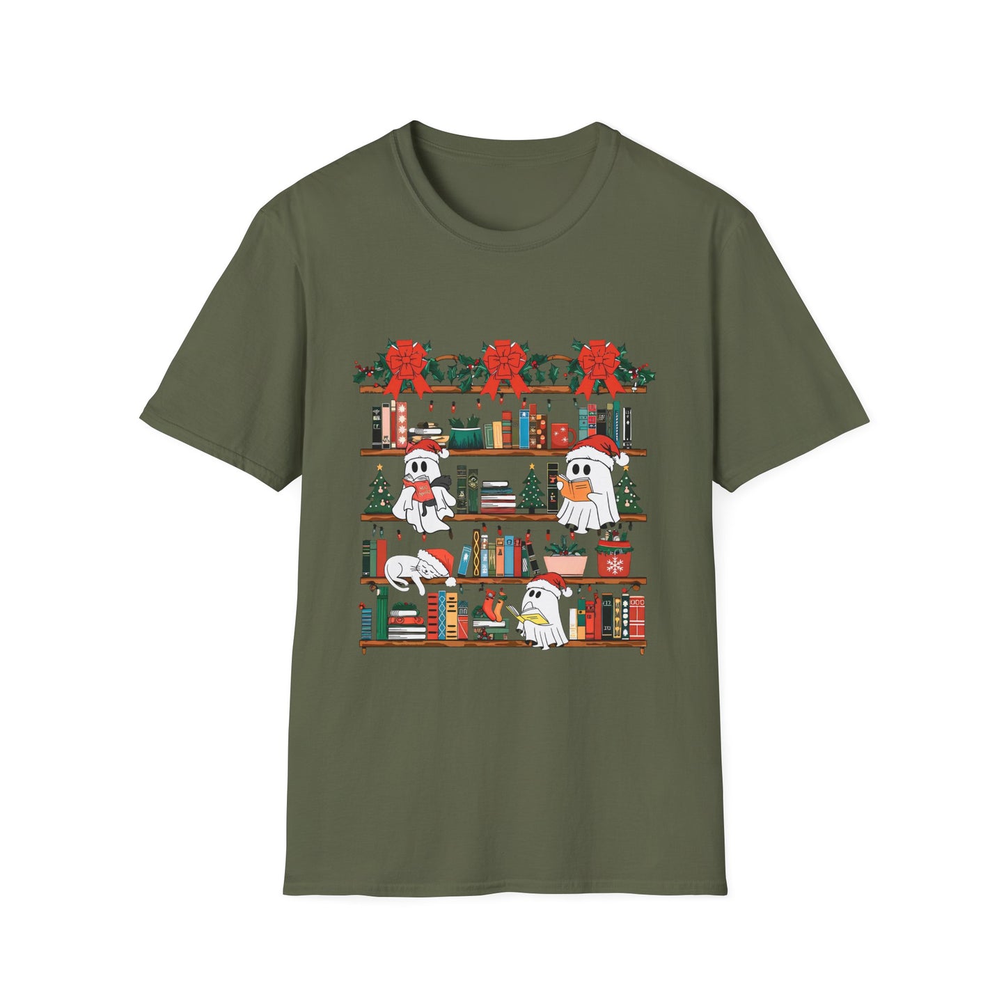 Cozy Holiday Ghost Reading Bookish Apparel