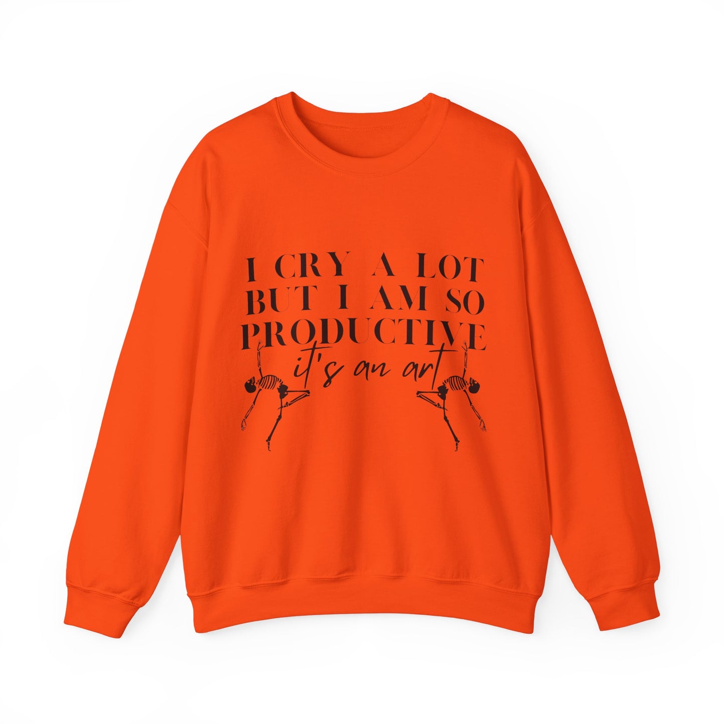 I Cry A Lot But I Am Productive Music Lyric Sweatshirt