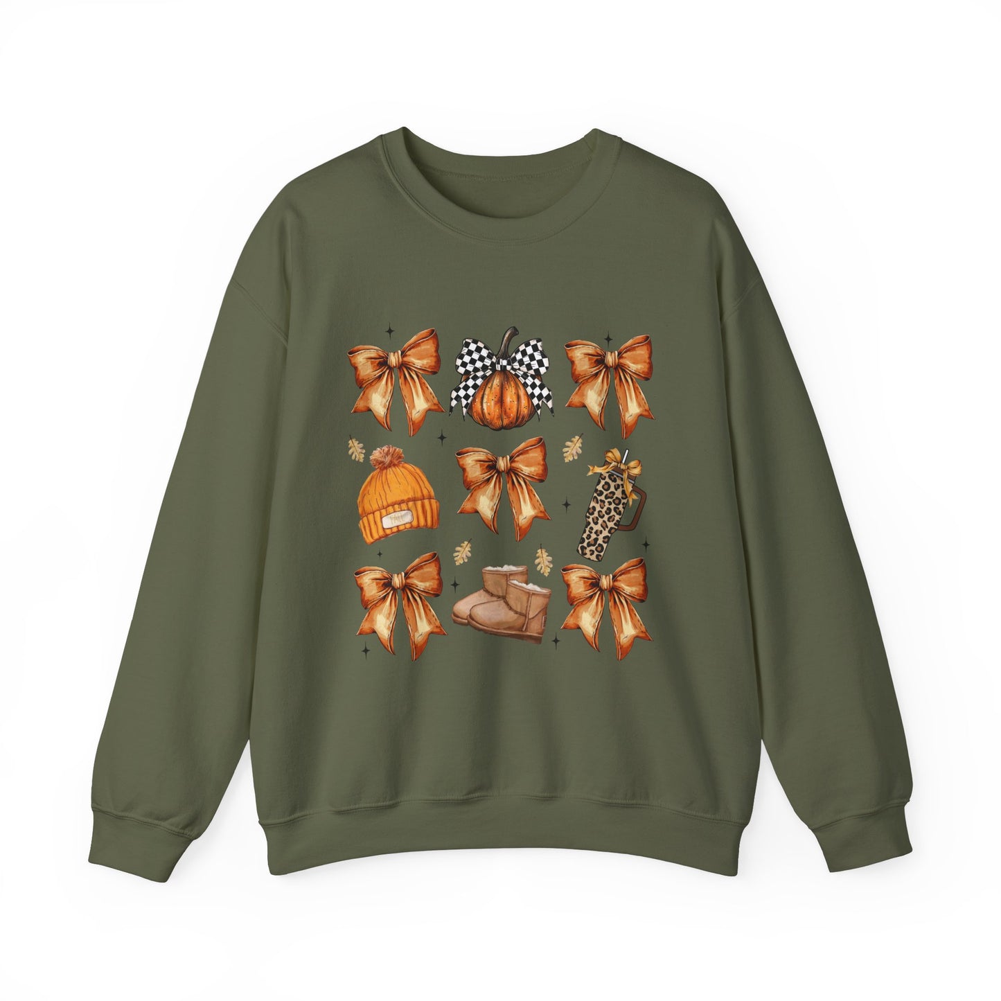 Bows & Pumpkins & Boots Coquette Fall Sweatshirt