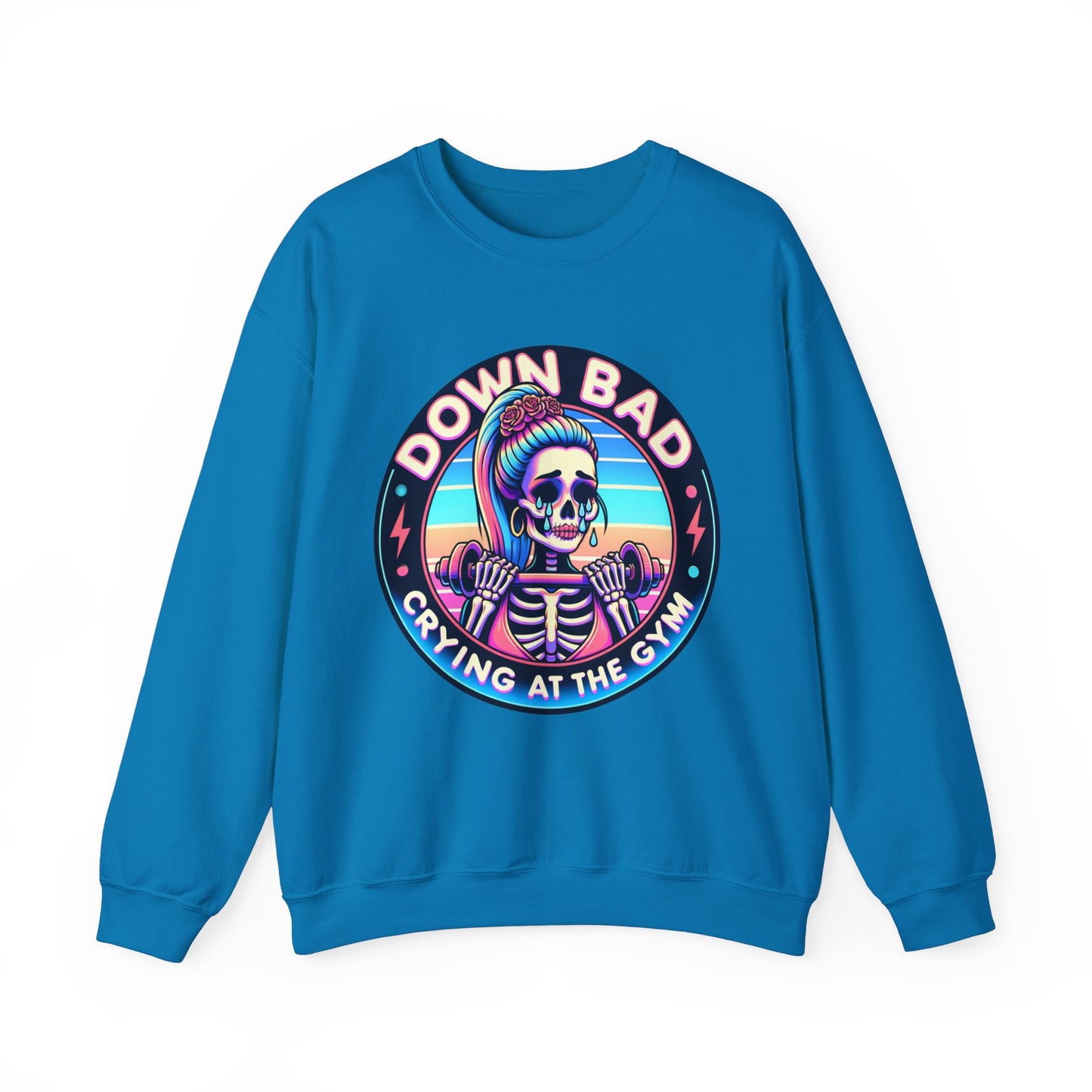 Down Bad Crying Tortured Lyrical Skeleton Sweatshirt