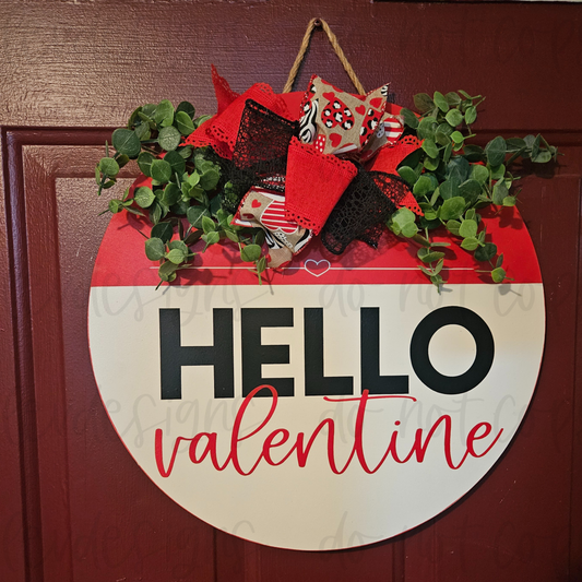 Happy Valentine's Day Door Hanger