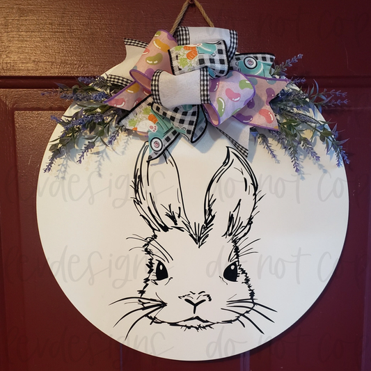 Easter Bunny Holiday Front Door Decor