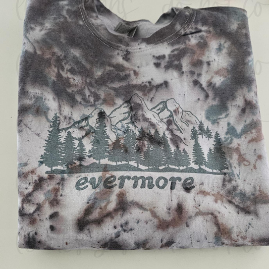 Evermore Long-Sleeved Dyed Sweatshirt Tour Merch Era Shirt