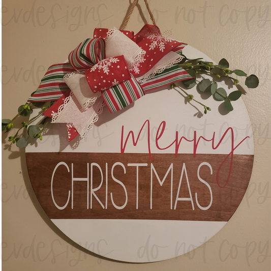 Merry Christmas Door Hanger