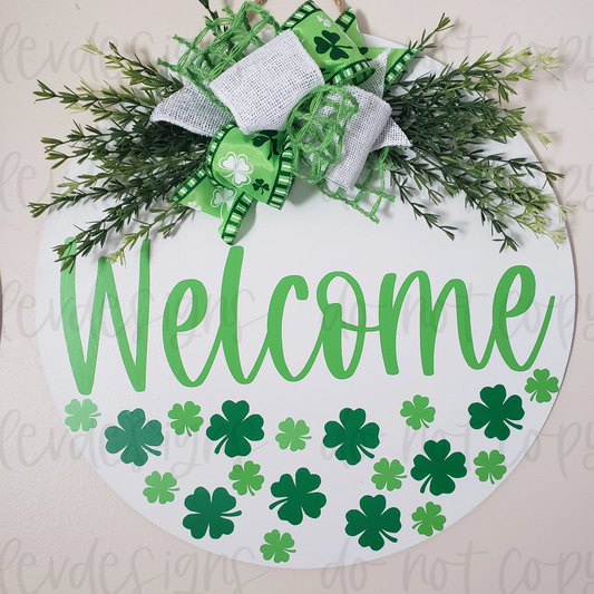 St. Patrick's Welcome Door Hanger